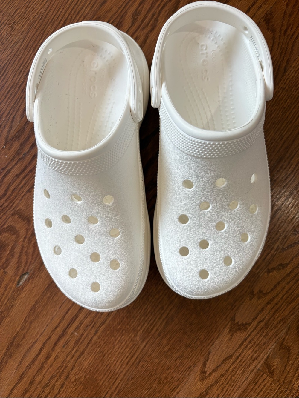 CROCS White Classic Clog Sandals